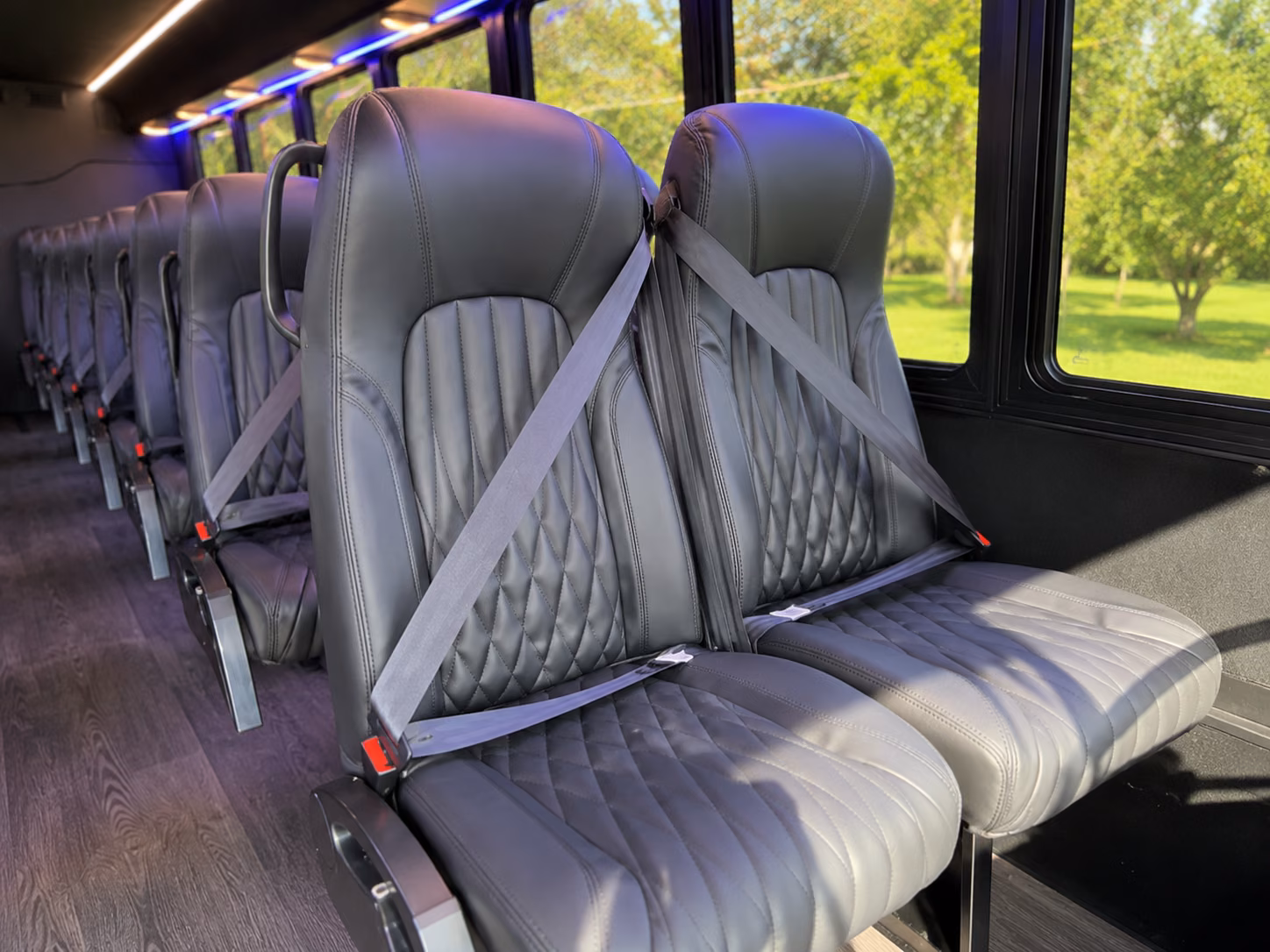 westland 15 passenger minibus interior