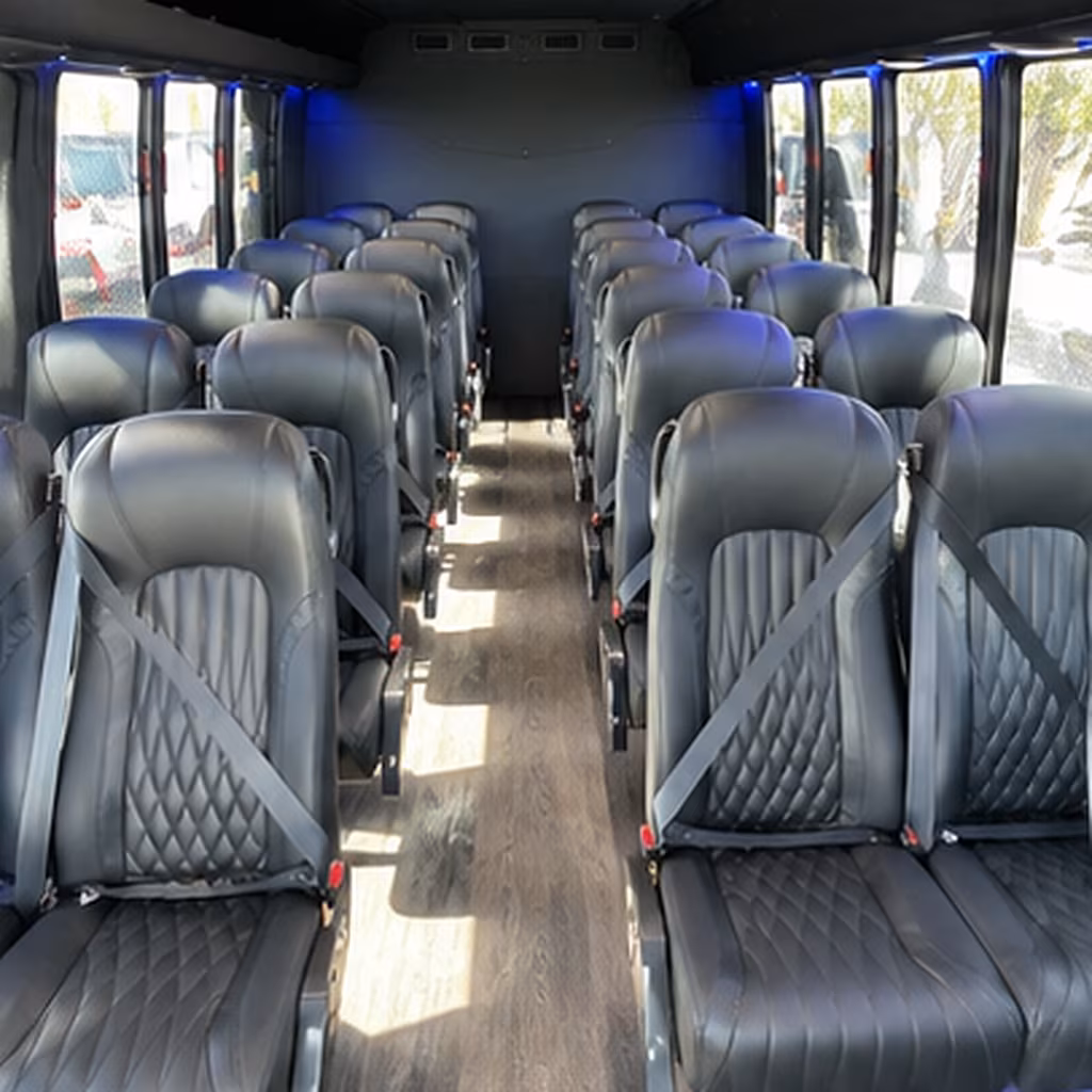 westland 28 passenger minibus inside