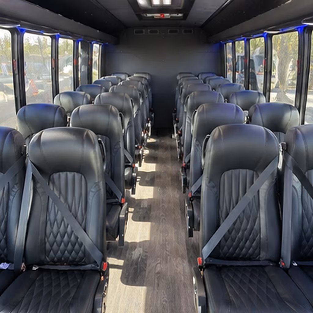 westland 35 passenger minibus inside