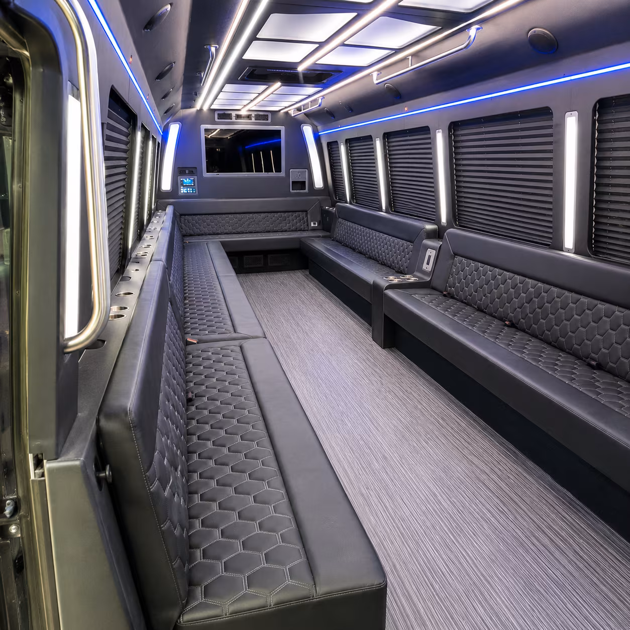 westland 40 passenger party bus interior