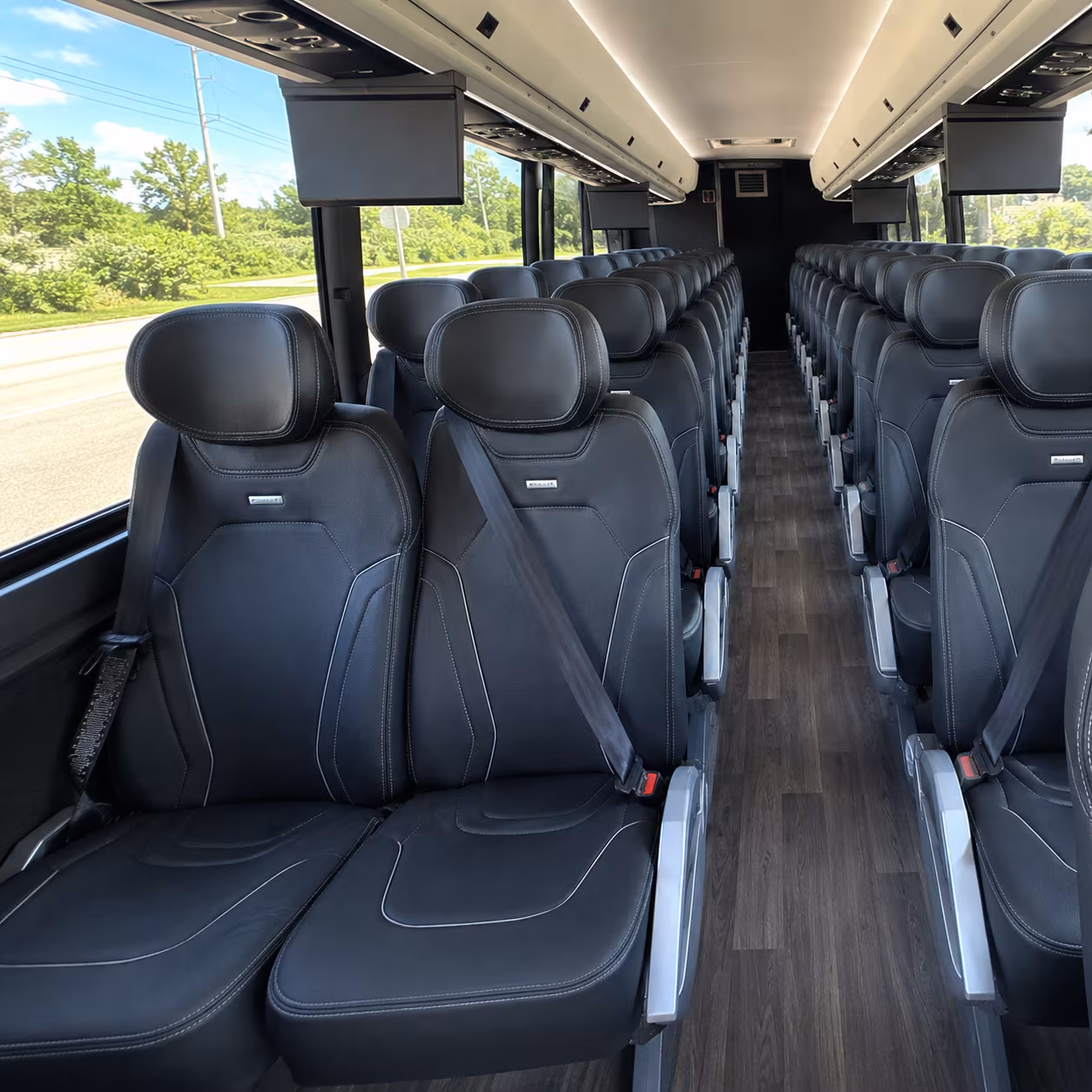 westland 56 passenger charter bus interior