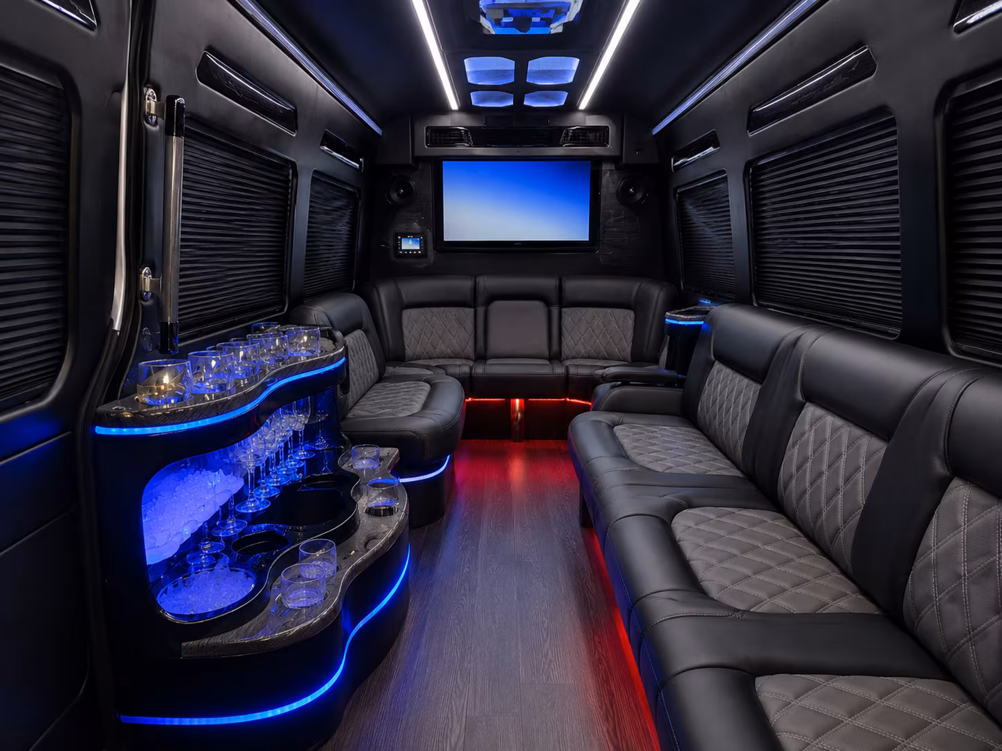 westland sprinter limousine inside
